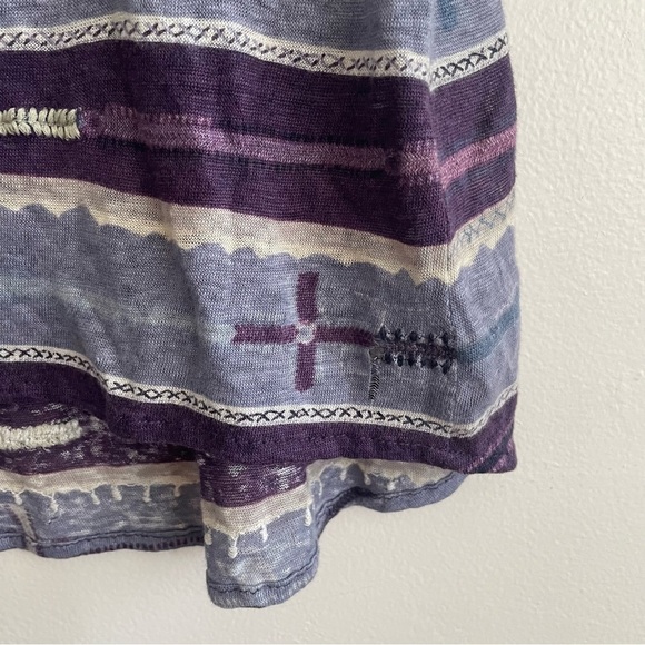 NWT Patterson J. Kincaid southwestern linen western embroidered lagenlook Aztec - Picture 8 of 10